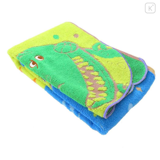 Japan Disney Jacquard Face Towel - Little Green Men : Peekaboo - 3