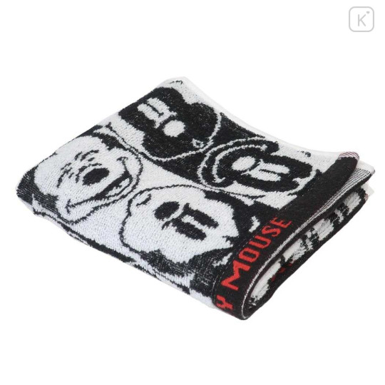 Japan Disney Jacquard Face Towel - Mickey Mouse : Silhouette - 2
