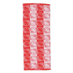 Japan Sanrio Jacquard Face Towel - Hello Kitty : Silhouette