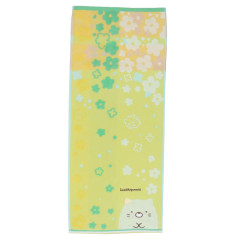 Japan San-X Jacquard Long Towel - Sumikko Gurashi / Neko Flora