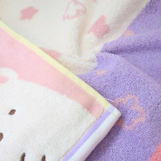 Japan San-X Jacquard Face Towel - Sumikko Gurashi : Shirokuma Flora - 2