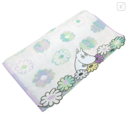 Japan Moomin Jacquard Long Towel - Green - 2