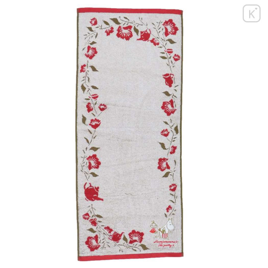 Japan Moomin Jacquard Face Towel - Moomin Mama & Little My - 1