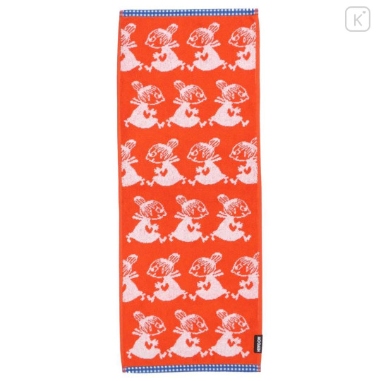 Japan Moomin Jacquard Face Towel - Little My : Silhouette - 1