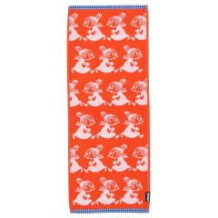 Japan Moomin Jacquard Long Towel - Little My / Silhouette