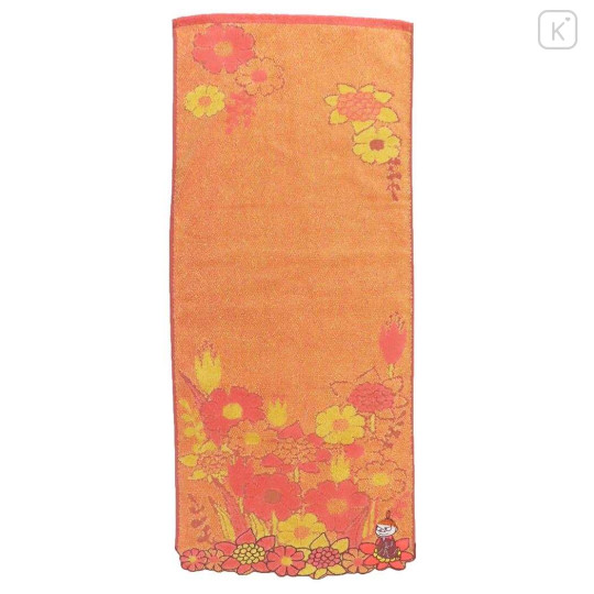 Japan Moomin Jacquard Long Towel - Little My / Orange - 1