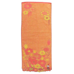Japan Moomin Jacquard Long Towel - Little My / Orange