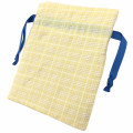 Japan Miffy Drawstring Bag - Plaid / Yellow - 2