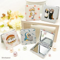 Japan Mofusand 2-sided Compact Mirror - Cat / Shark & Penguin - 2