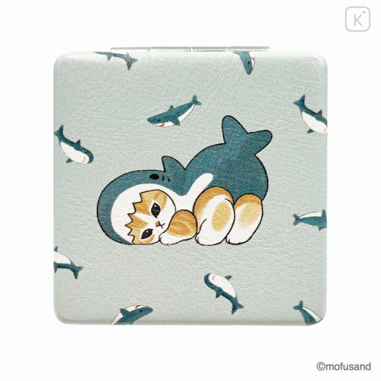 Japan Mofusand 2-sided Compact Mirror - Cat / Shark Butt - 1