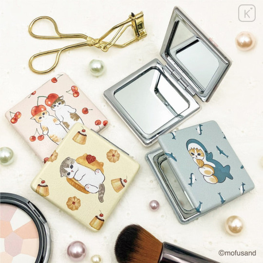 Japan Mofusand 2-sided Compact Mirror - Cat / Shark Butt - 2