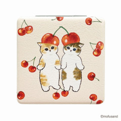 Japan Mofusand 2-sided Compact Mirror - Cat / Cherry Hat