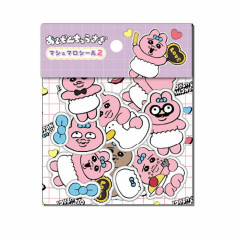 Japan Panchu Rabbit Sticker Set - Purple