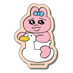 Japan Panchu Rabbit Die-cut Sticker - Duck Ride