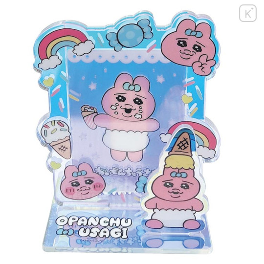 Japan Panchu Rabbit Aurora Photo Acrylic Stand - Ice Cream - 1