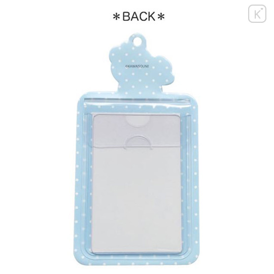 Japan Panchu Rabbit Instant Photo Pass Case Card Holder - Blue - 2