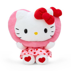 Japan Sanrio Original Plush Toy - Hello Kitty / Colorful Heart