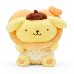 Japan Sanrio Original Plush Toy - Pompompurin / Colorful Heart