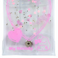 Japan Sanrio Original Clear Pouch with Carabiner - My Melody : Colorful Heart - 3