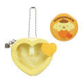 Japan Sanrio Original Mini Pouch with Badge - Pompompurin : Colorful Heart - 1