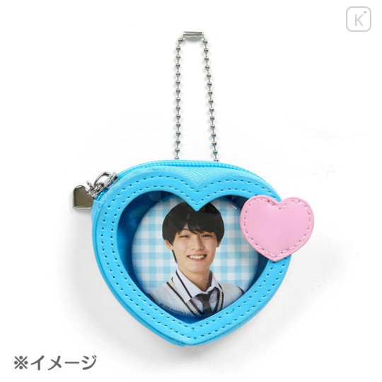 Japan Sanrio Original Mini Pouch with Badge - Pompompurin : Colorful Heart - 5
