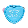Japan Sanrio Original Mini Pouch with Badge - Cinnamoroll : Colorful Heart - 2