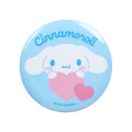 Japan Sanrio Original Mini Pouch with Badge - Cinnamoroll : Colorful Heart - 3