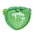 Japan Sanrio Original Mini Pouch with Badge - Pochacco : Colorful Heart - 2