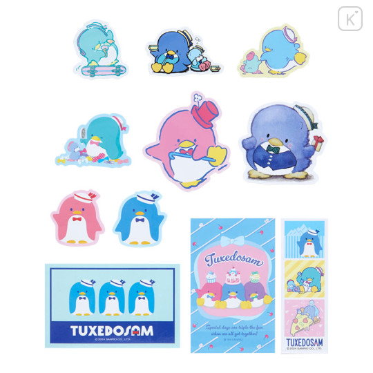 Japan Sanrio Original Sticker Set - Tuxedosam / Birthday - 2