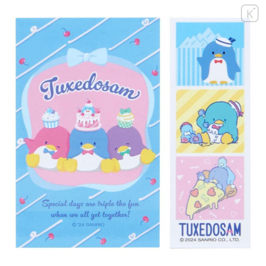 Japan Sanrio Original Sticker Set - Tuxedosam / Birthday - 6