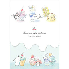 Japan Sanrio A6 Notepad - Characters / Dessert