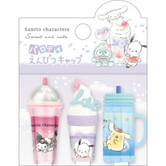 Japan Sanrio Pencil Cap Set of 3 pcs - Characters / Parfait