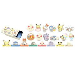 Japan Pokemon Sticker & Can Case - Pokepeace / Sweets