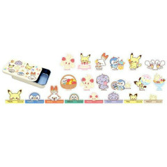 Japan Pokemon Sticker & Can Case - Sweets Shop Pokepeace / Yellow