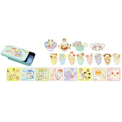 Japan Pokemon Sticker & Can Case - Sweets Shop Pokepeace / Green