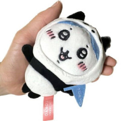 Japan Chiikawa Fluffy Plush Keychain - Hachiware / Tokyo Panda