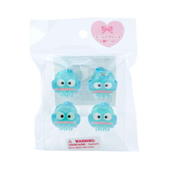 Japan Sanrio Original Mini Hair Clip 4pcs Set - Hangyodon / Aurora