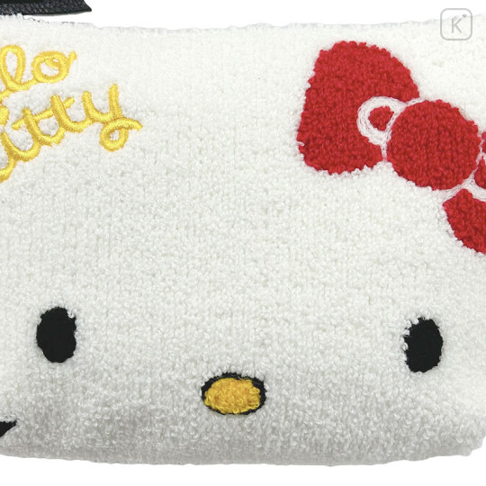 Japan Sanrio Sagara Embroidery Pouch - Hello Kitty / Face - 3