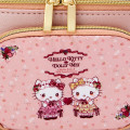 Japan Sanrio Dolly Mix Vanity Pouch - Hello Kitty & Hello Mimmy / Pink - 2