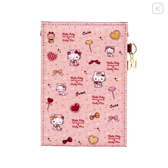 Japan Sanrio Dolly Mix Folding Mirror - Hello Kitty & Hello Mimmy / Pink - 2