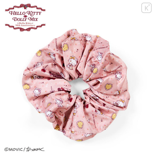 Japan Sanrio Dolly Mix Scrunchie - Hello Kitty & Hello Mimmy / Pink - 1