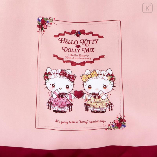 Japan Sanrio Dolly Mix Tote Bag - Hello Kitty & Hello Mimmy / Pink - 5