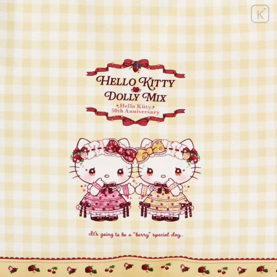 Japan Sanrio Dolly Mix Tote Bag - Hello Kitty & Hello Mimmy / Yellow - 5