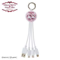 Japan Sanrio Dolly Mix Multi Charging Cable - Hello Kitty & Hello Mimmy