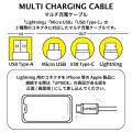 Japan Sanrio Dolly Mix Multi Charging Cable - Hello Kitty & Hello Mimmy - 5