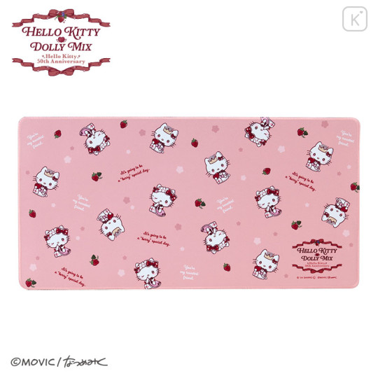 Japan Sanrio Dolly Mix Desk Mat - Hello Kitty & Hello Mimmy - 1