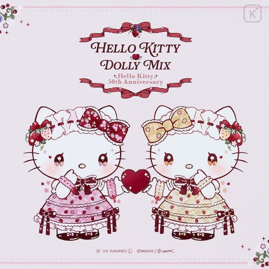 Japan Sanrio Dolly Mix Mouse Pad - Hello Kitty & Hello Mimmy - 3