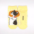 Japan Mofusand Rib Socks - Cat / Fried Shrimp Yellow - 1