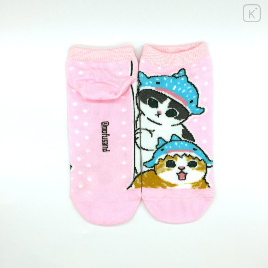 Japan Mofusand Rib Socks - Cat / Whale Nyan - 1