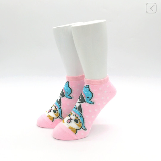 Japan Mofusand Ankle Socks - Cat : Whale Nyan - 2
